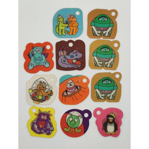 11 Cracker Jack Shoe Tags, Tag Alongs, Vintage! - Picture 1 of 2